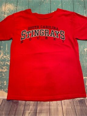 Vintage South Carolina Stingrays Red Hockey Tee
